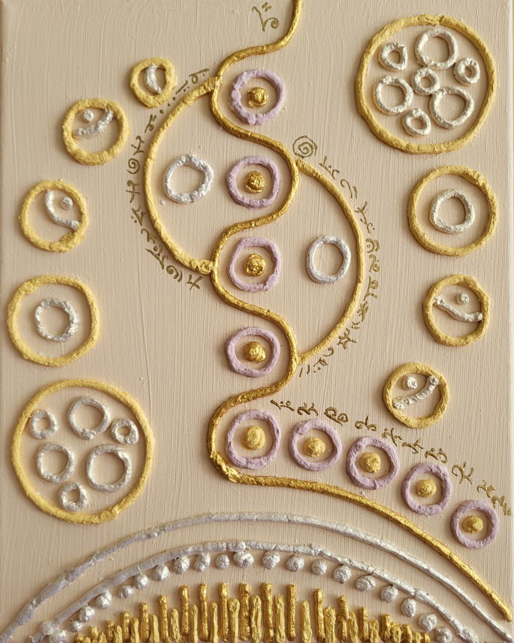 Canvas met groter relïef (30x24xm)